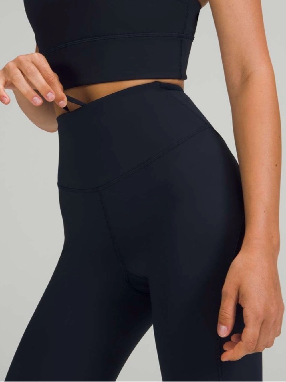 Lululemon Base Pace High-Rise Tight Legging 25” True Navy Nulux Leggings Size 10 - Picture 3 of 7